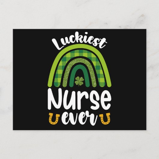 Carte Postale Luckiest Nurse Ever St Patrick's Day (Devant)