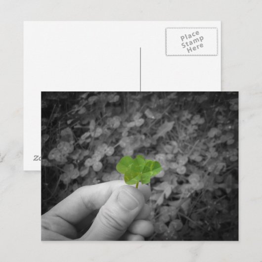 Carte Postale Lucky 6 (version de couleur sélective) (Devant / Derrière)