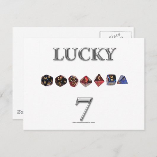 Carte Postale Lucky 7 (Devant / Derrière)