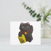 Carte Postale Lucky Cat Black (Debout devant)