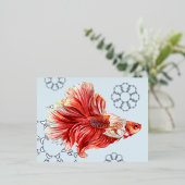 Carte postale Lucky Goldfish & Bubbles Foil (Debout devant)
