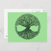 Carte Postale Lucky Green Tree of Life (Devant / Derrière)