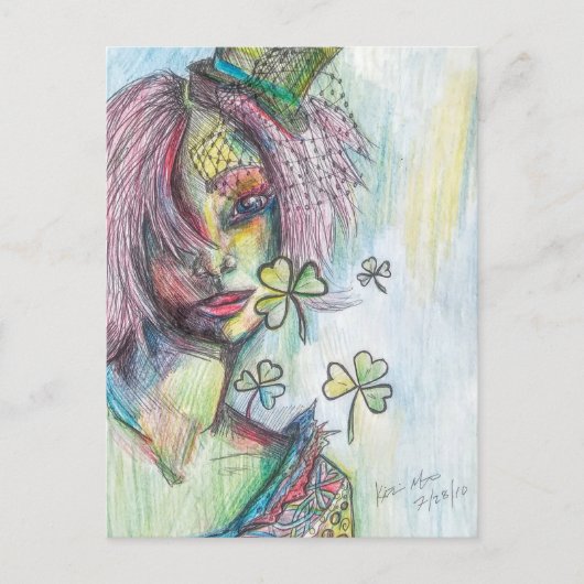 Carte Postale Lucky Lady (Devant)