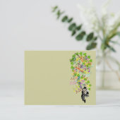 Carte Postale Lucky Leprechaun Avec Shamrocks (Debout devant)