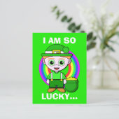 Carte Postale Lucky Leprechaun Custom Saint Patrick's Day (Debout devant)