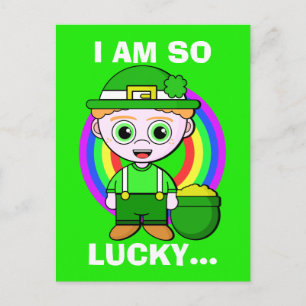 Carte Postale Lucky Leprechaun Custom Saint Patrick's Day