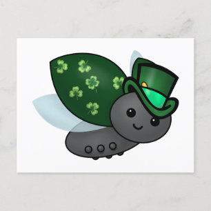 Carte Postale Lucky Leprechaun Ladybug
