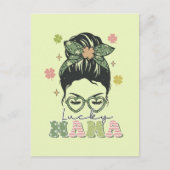 Carte Postale Lucky Mama - Messy Bun - Clover St. Patrick (Devant)