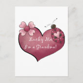 Carte Postale Lucky Me Je suis un grand-mère Tshirts et cadeaux (Devant)