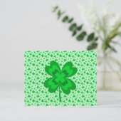 Carte Postale Lucky Shamrock St. Patrick's Day Party Invitation (Debout devant)