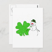 Carte Postale Lucky Snowman (Devant / Derrière)