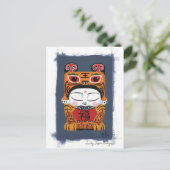 Carte Postale Lucky Tiger Baby (Debout devant)