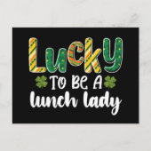 Carte Postale Lucky To Be A Lunch Lady School St Patrick's Day (Devant)