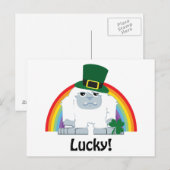 Carte Postale Lucky Yeti Leprechaun (Devant / Derrière)