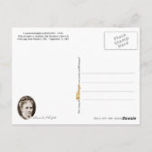 Carte Postale Lucretia Garfield, Première Dame des Etats-Unis (Dos)