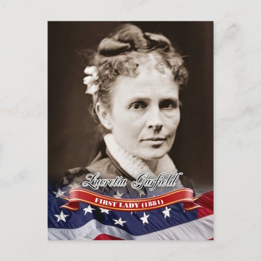 Carte Postale Lucretia Garfield, Première Dame des Etats-Unis (Devant)