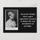 Carte Postale Lucretia Mott Citer Abolition Leader Suffisamment (Devant)