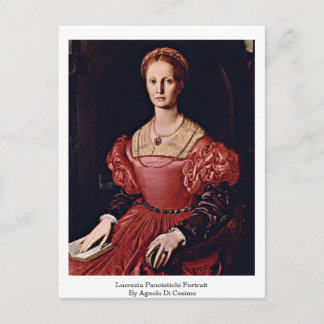 Carte Postale Lucrezia Panciatichi Portrait Par Angelo Bronzino