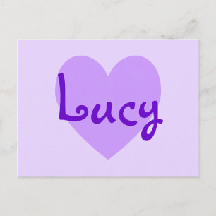 Carte Postale Lucy en violet