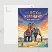 Carte Postale Lucy l'Éléphant États-Unis (Devant / Derrière)