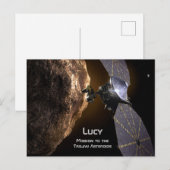 Carte Postale Lucy Mission d'étudier les Astéroïdes de cheval de (Devant / Derrière)