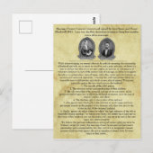 Carte Postale Lucy Stone Henry Blackwell Contrat de mariage (Devant / Derrière)