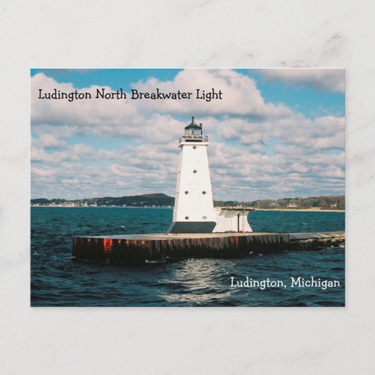 Carte postale Ludington North Breakwater (Devant)