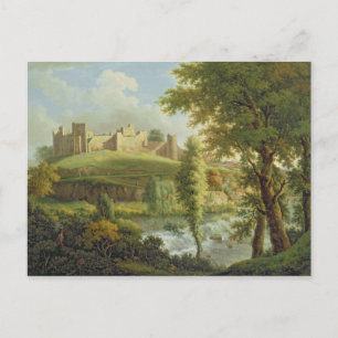 Carte Postale Ludlow Castle with Dinham Weir, from the South-Wes