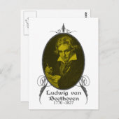 Carte Postale Ludwig van Beethoven (Devant / Derrière)