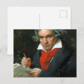 Carte Postale Ludwig Van Beethoven (Devant / Derrière)