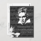 Carte Postale Ludwig van Beethoven (Devant / Derrière)