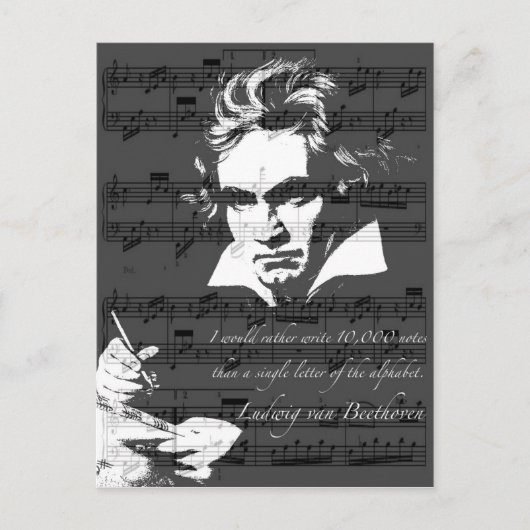 Carte Postale Ludwig van Beethoven (Devant)