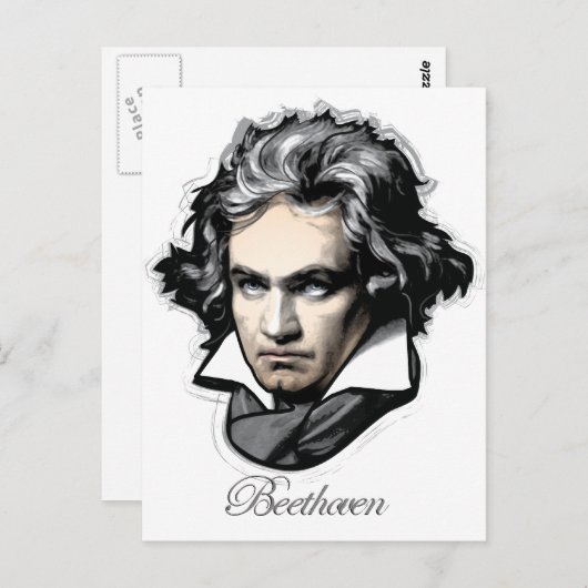 Carte Postale Ludwig van Beethoven (Devant / Derrière)