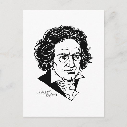 Carte Postale Ludwig van Beethoven (Devant)