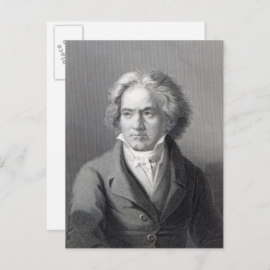 Carte Postale Ludwig van Beethoven (Devant / Derrière)
