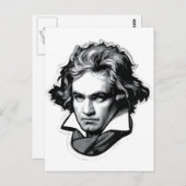 Carte Postale Ludwig van Beethoven (Devant / Derrière)