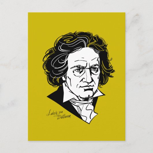 Carte Postale Ludwig van Beethoven (Devant)