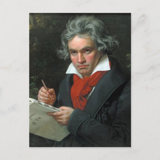 Carte Postale Ludwig van Beethoven Portrait (Devant)