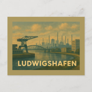 Carte Postale Ludwigshafen Allemagne Art de ville