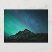 Carte Postale Lueurs boréales Norvège (Devant)