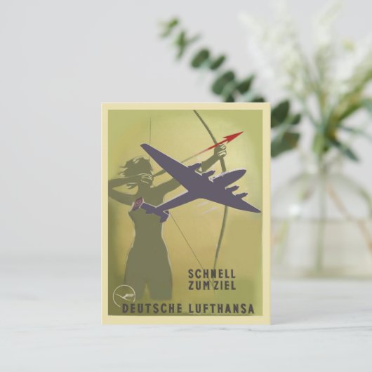Carte Postale Lufthansa 1937 (Debout devant)