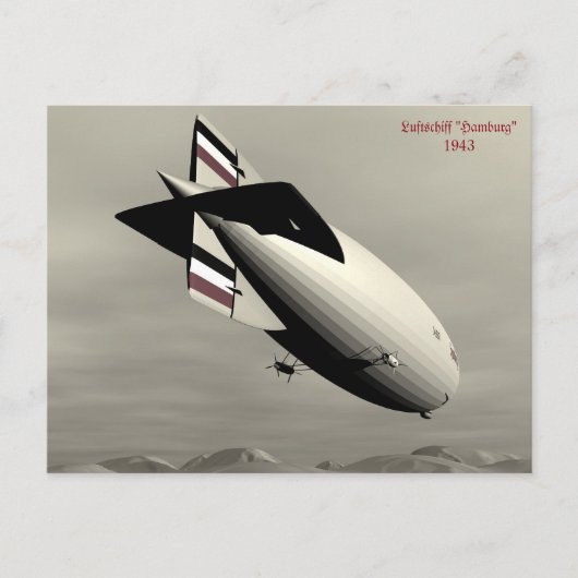 Carte Postale Luftschiff "Hambourg" (Devant)