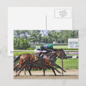 Carte Postale Luis Saez sur Milesmore au Belmont Park (Devant / Derrière)