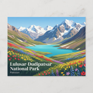 Carte Postale Lulusar-Dudipatsar Parc national Pakistan