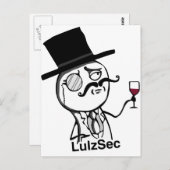 Carte Postale LulzSec (Devant / Derrière)