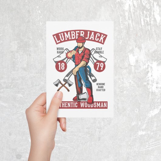 Carte postale LumberJack vintage