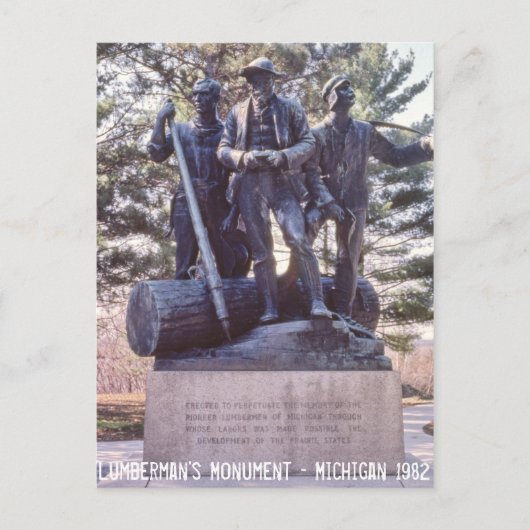 Carte postale Lumberman's Monument Michigan (Devant)