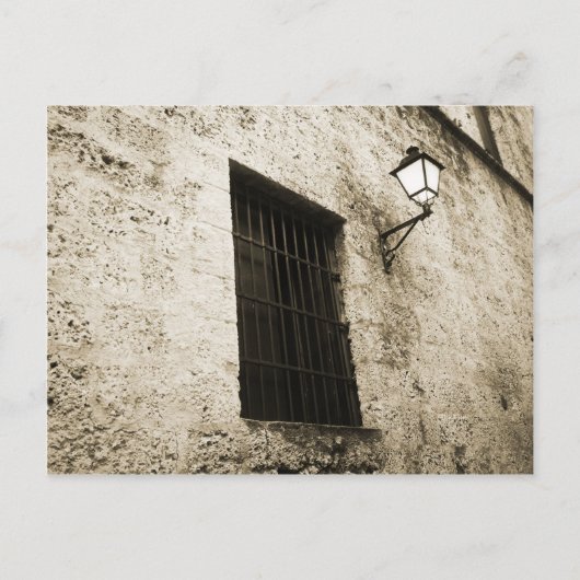Carte Postale Lumière à travers les bars (Devant)