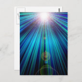 Carte Postale Lumière Abstraite (Devant / Derrière)
