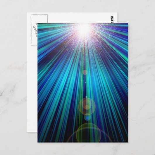Carte Postale Lumière Abstraite (Devant / Derrière)